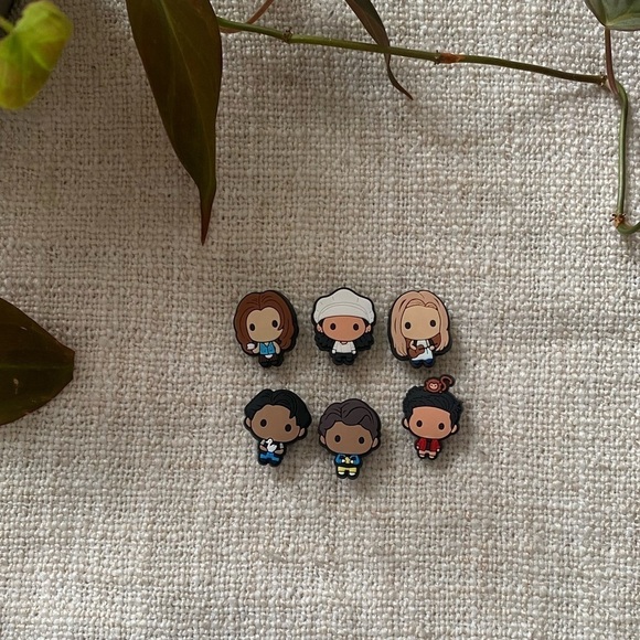 Friends Croc Charms Shoe Decorations 6 Piece Central Perk Friends Tv Show - Picture 2 of 4